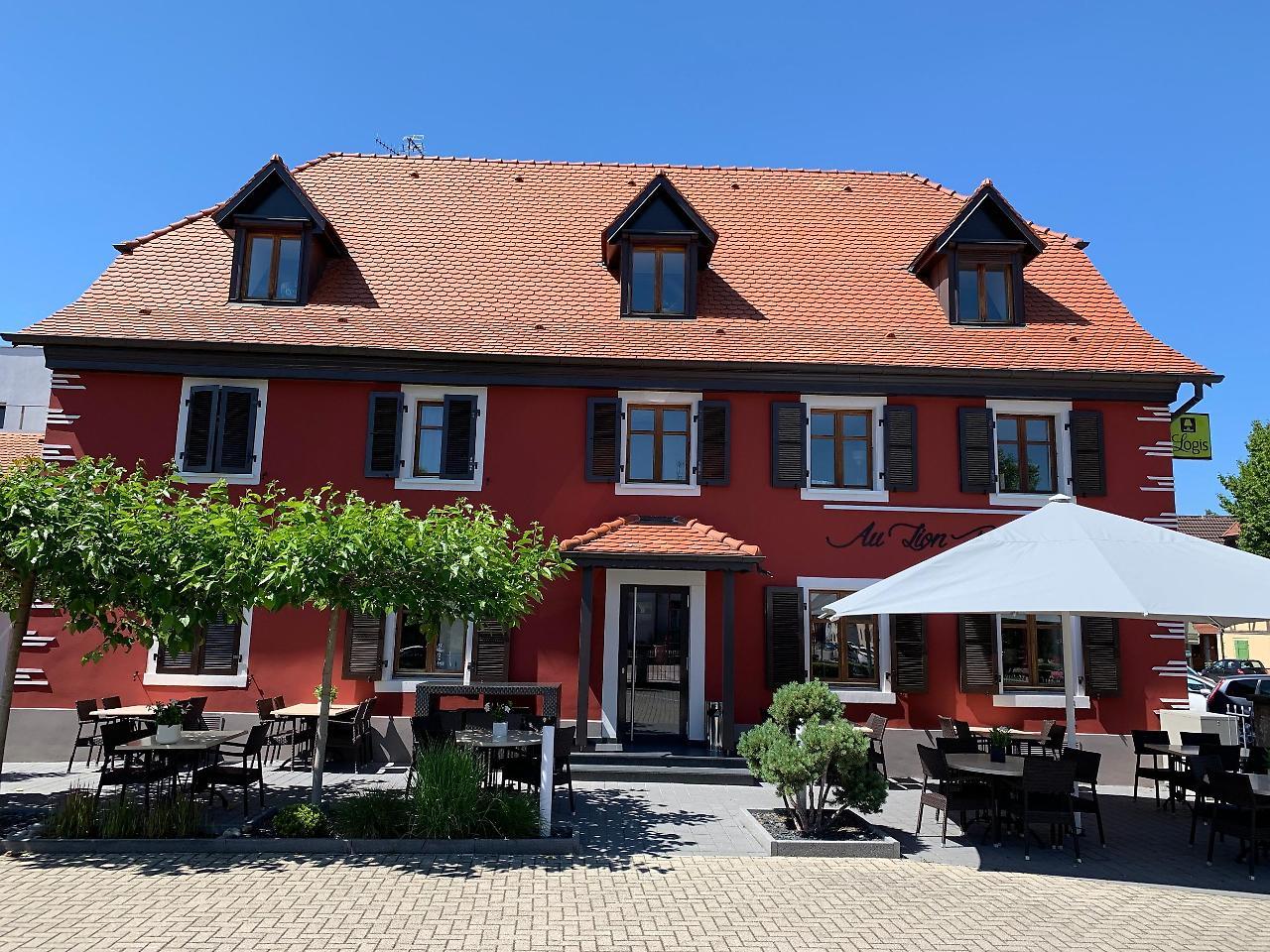 Logis Hotel Restaurant Au Lion Rouge บาร์เทินไฮม์ ภายนอก รูปภาพ